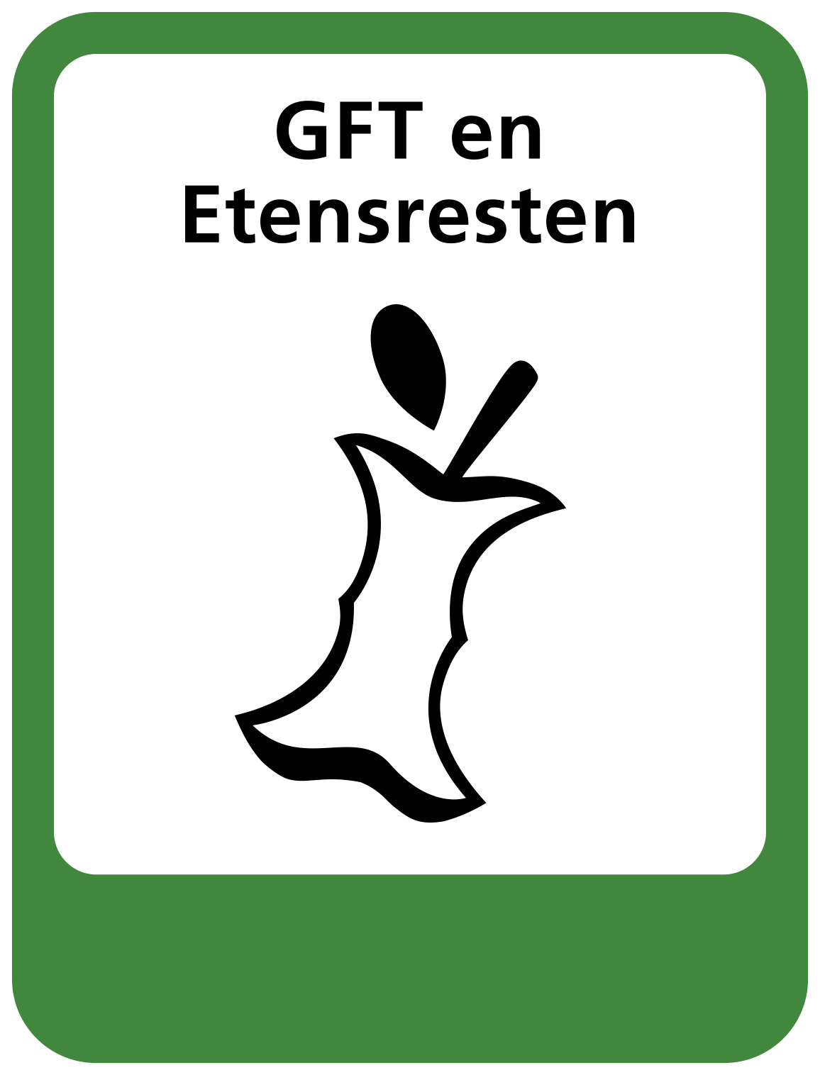 Icon voor gft en etensresten afval