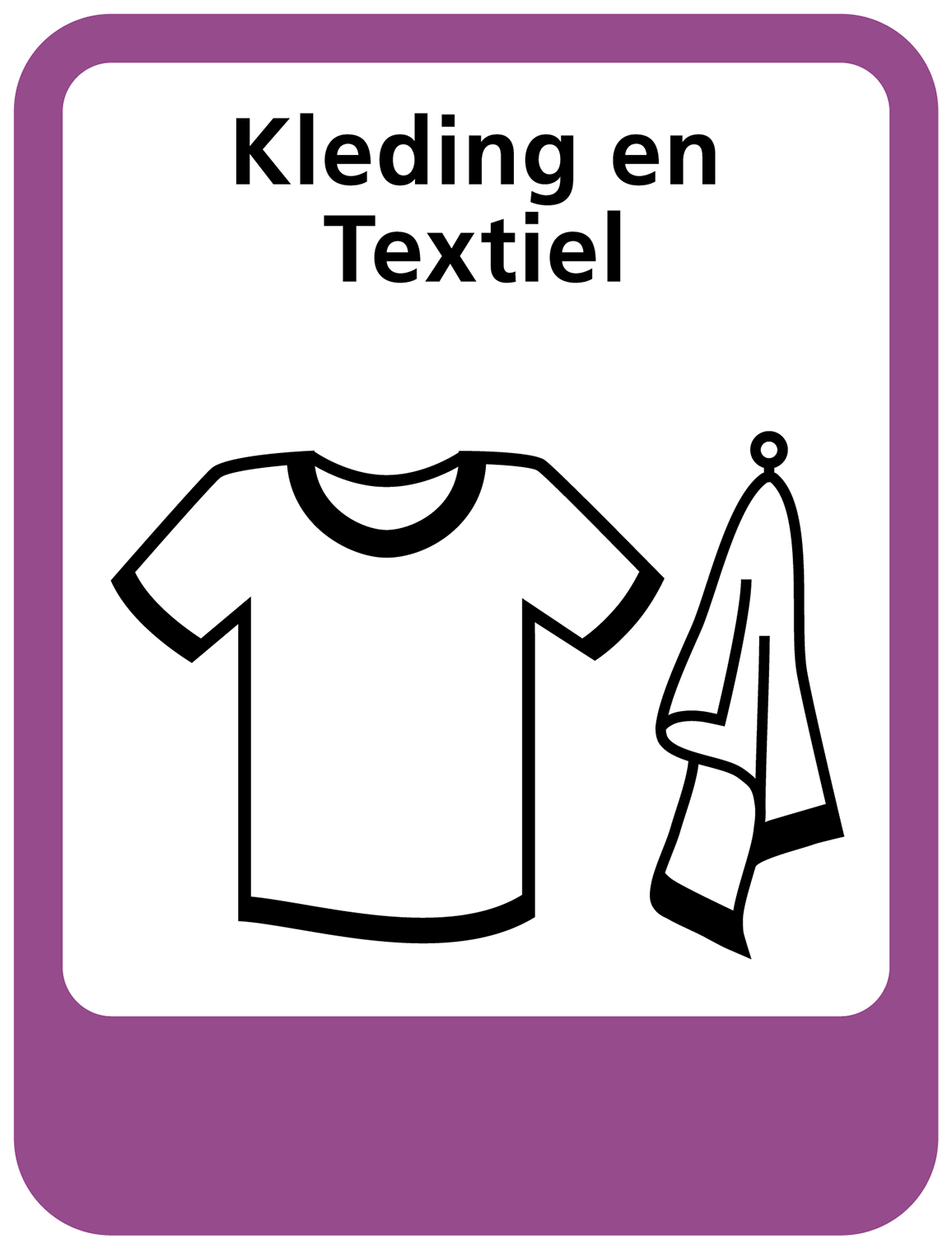 Icon voor kleding en textiel