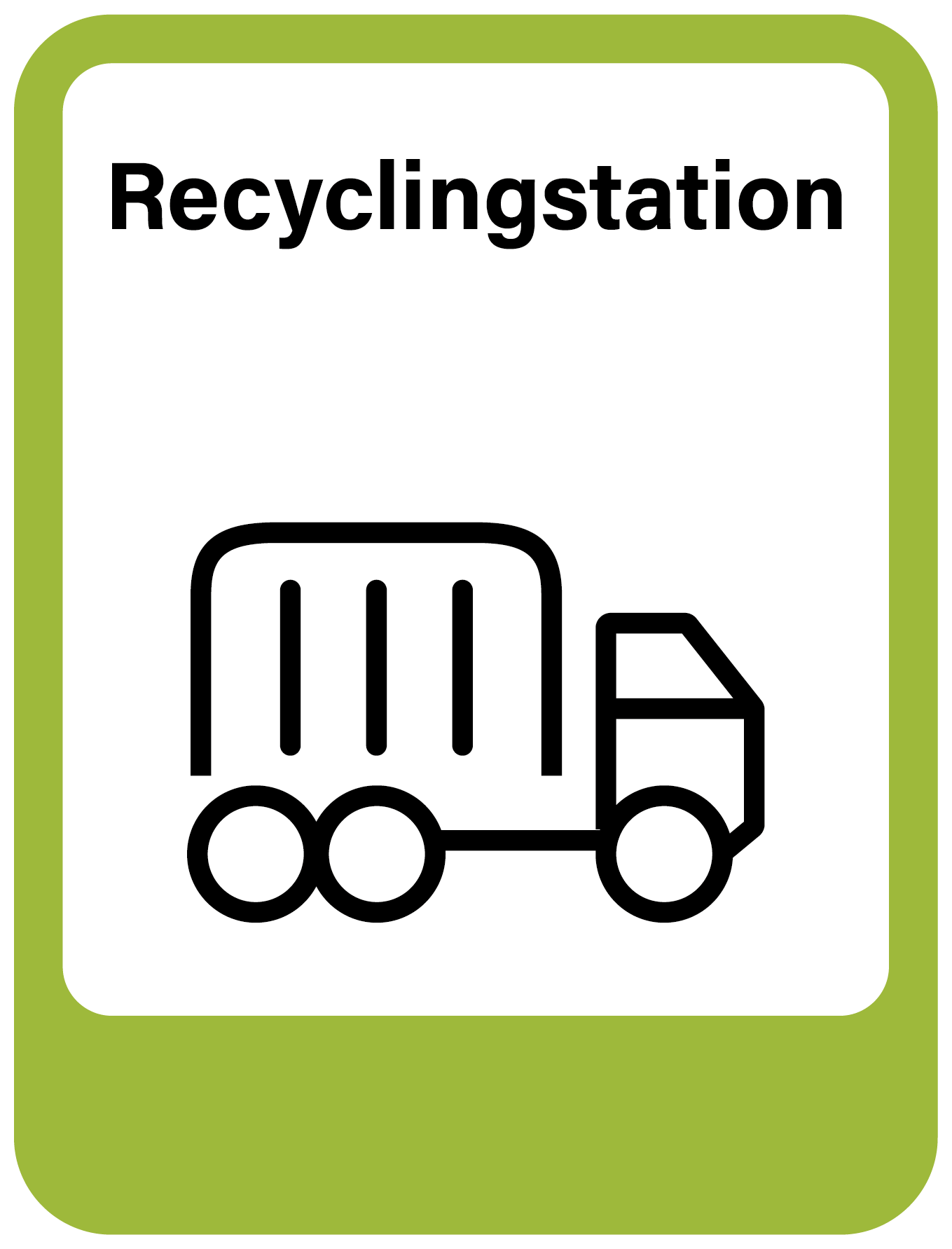 Icon voor recyclingstation